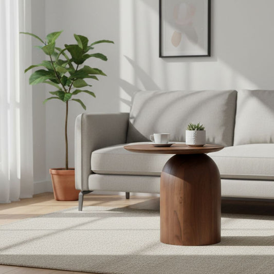 Acacia Wood Side Table Small