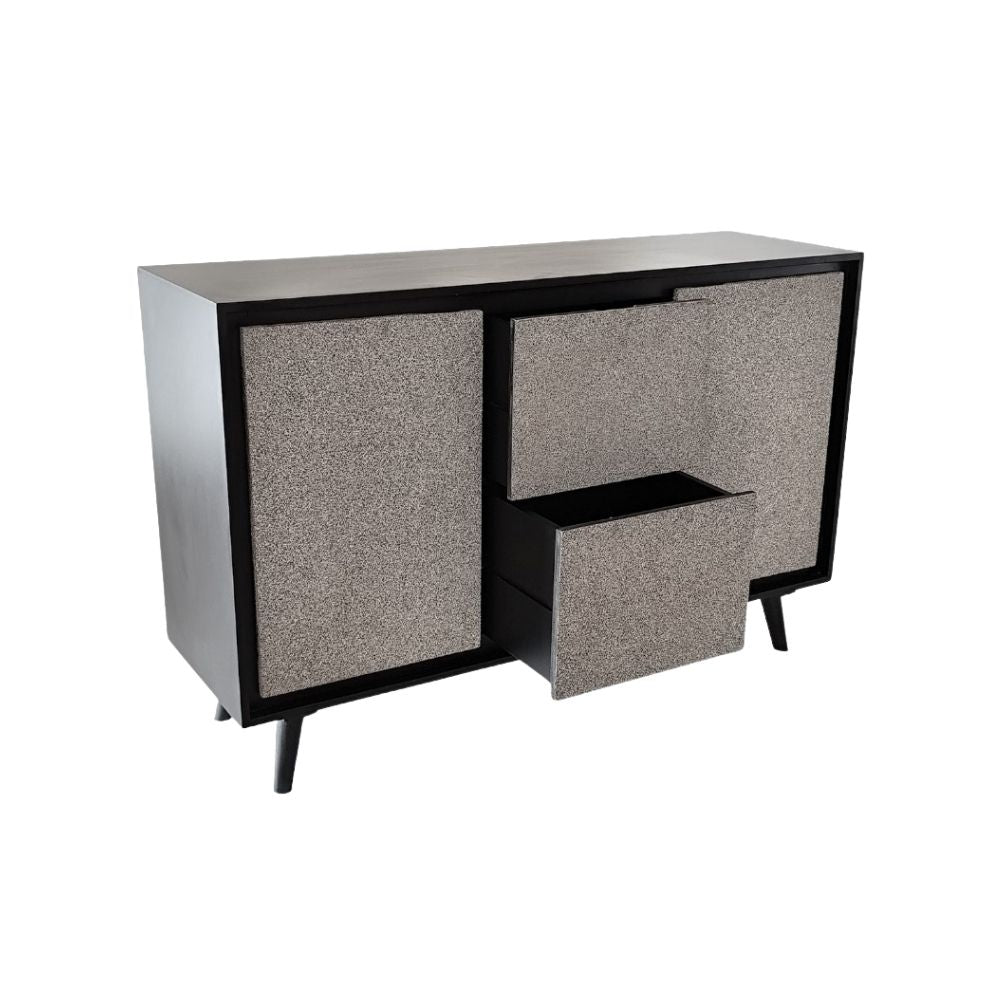 Indian Hub Concrete Finish Large Sideboard