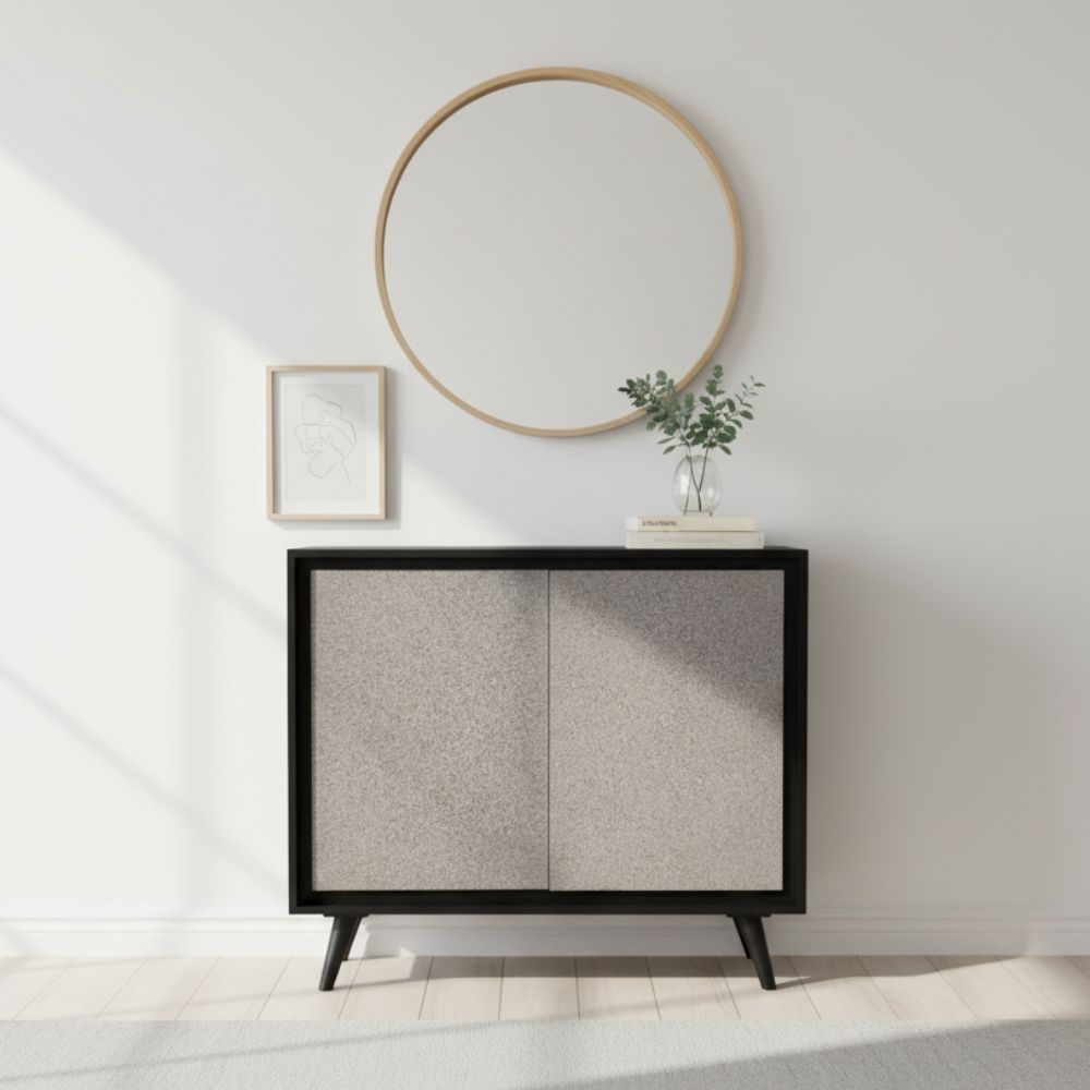 Indian Hub Concrete Finish Small Sideboard