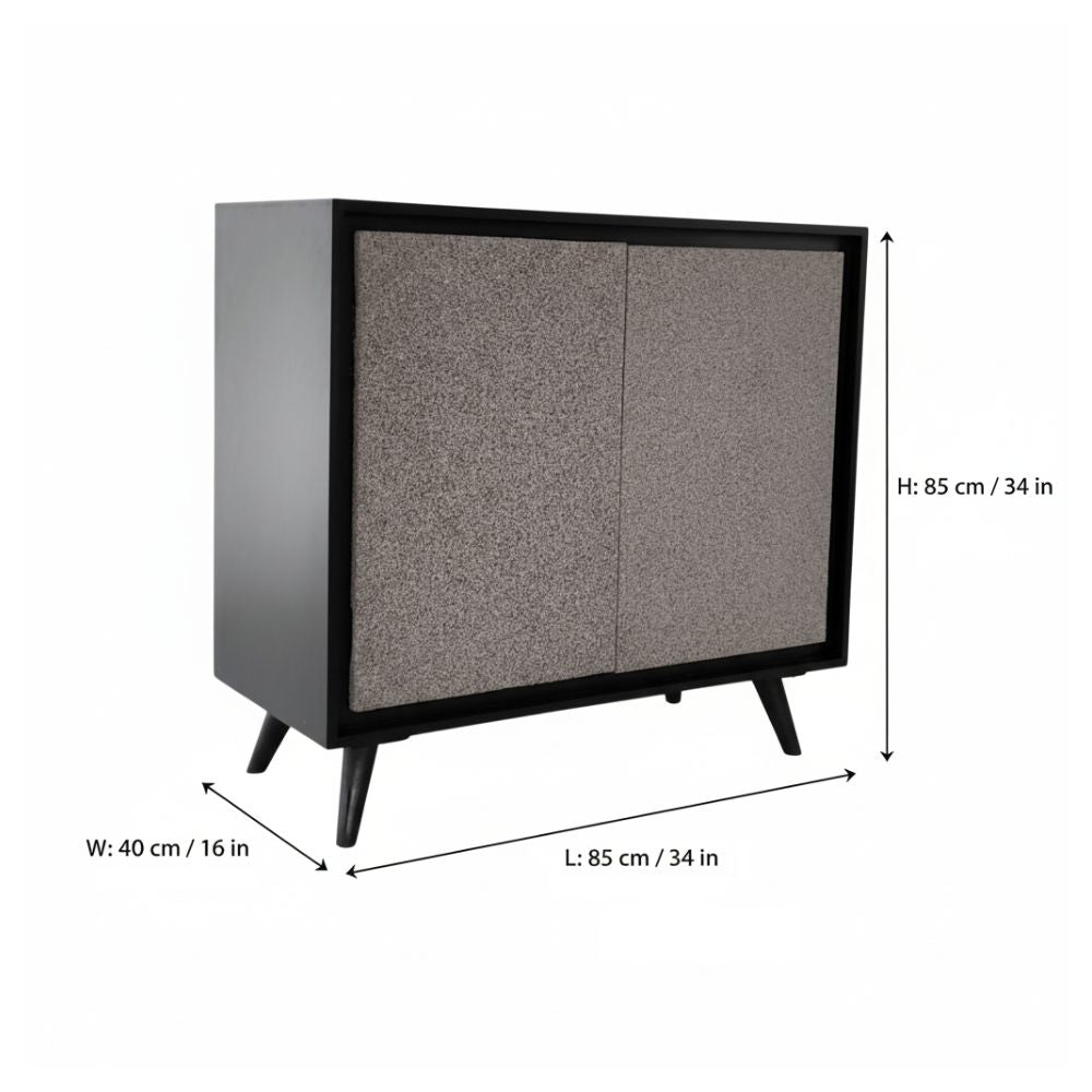 Indian Hub Concrete Finish Small Sideboard