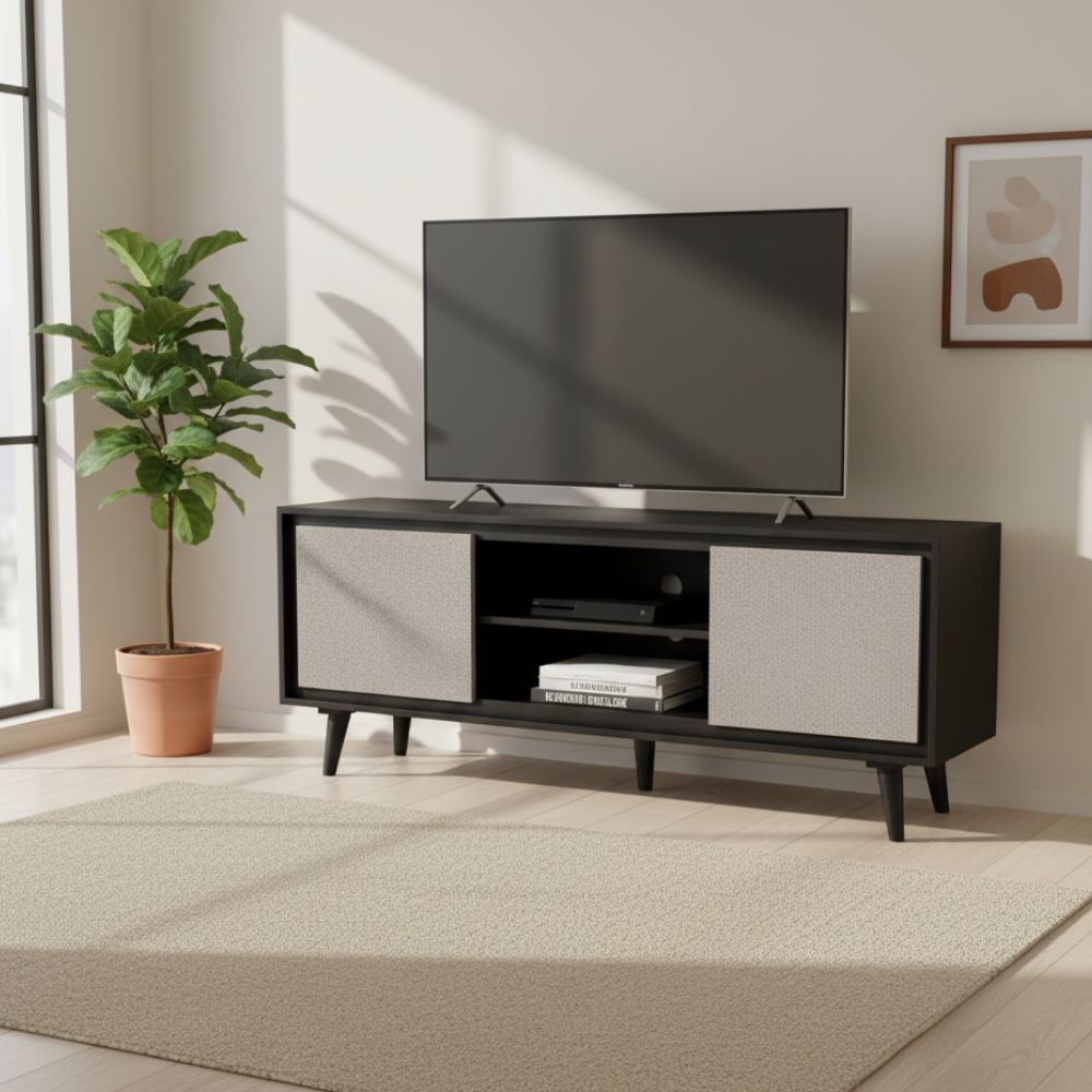 Indian Hub Concrete Finish Tv Cabinet