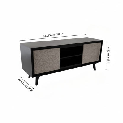 Indian Hub Concrete Finish Tv Cabinet
