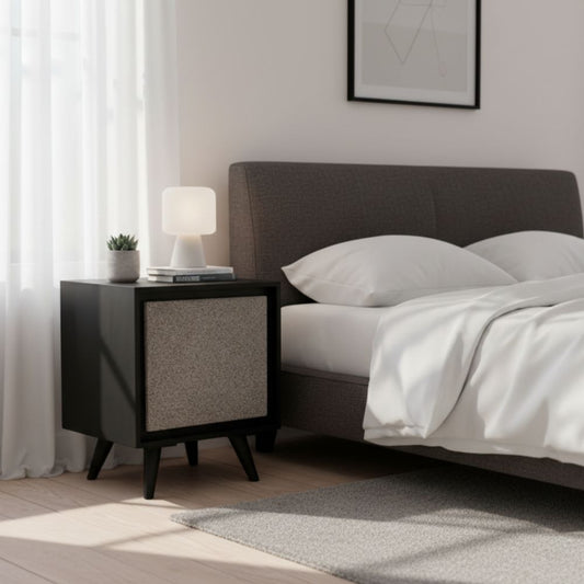 Indian Hub Concrete Finish Bedside Table