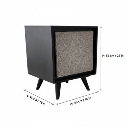 Indian Hub Concrete Finish Bedside Table