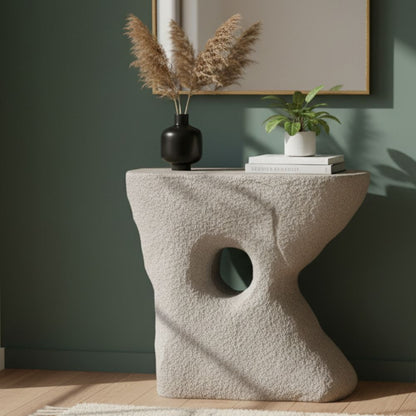 Indian Hub Concrete Finish Console Table