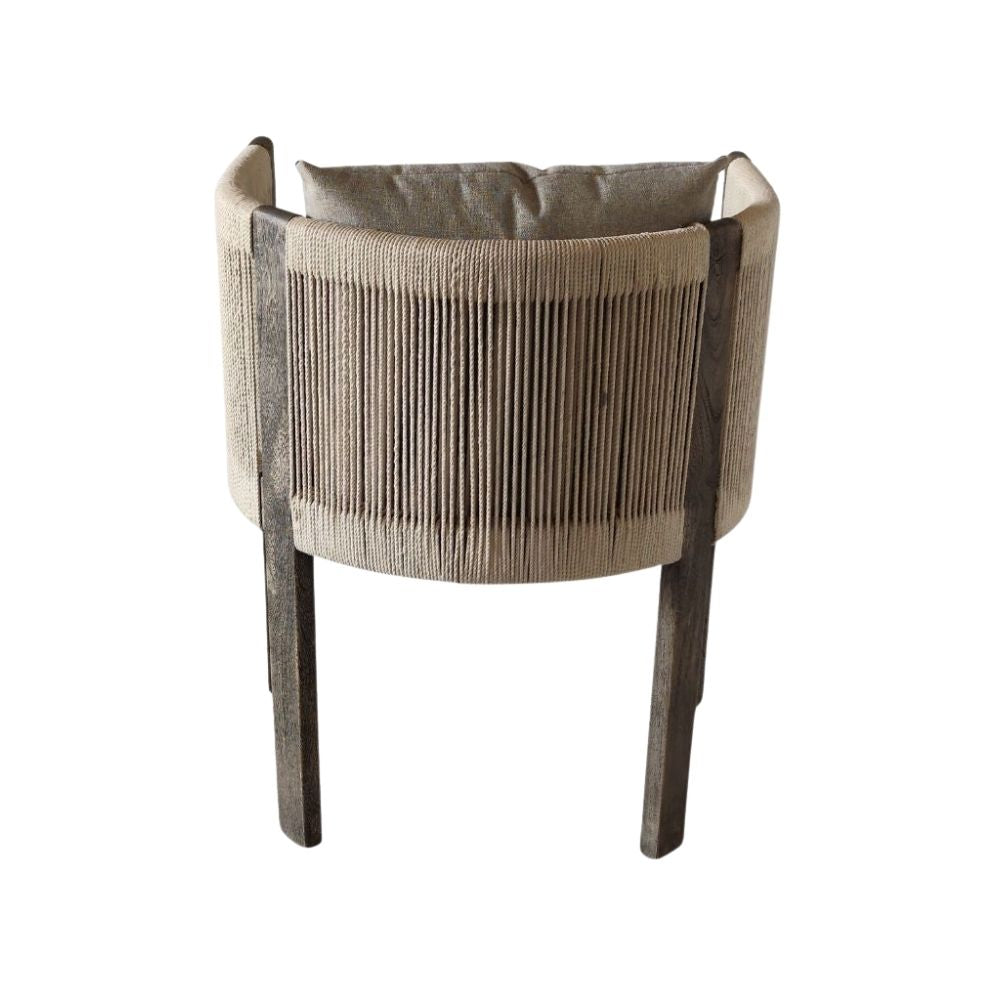 Indian Hub Solid Wood Cotton Chair
