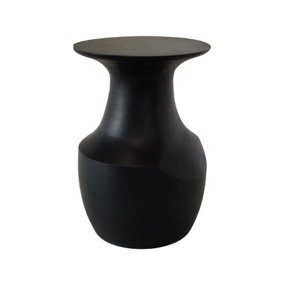 Indian Hub Solid Wood Black Side Table