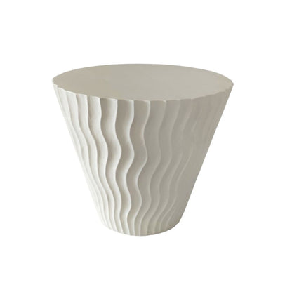 Indian Hub Unique Design White Side Table