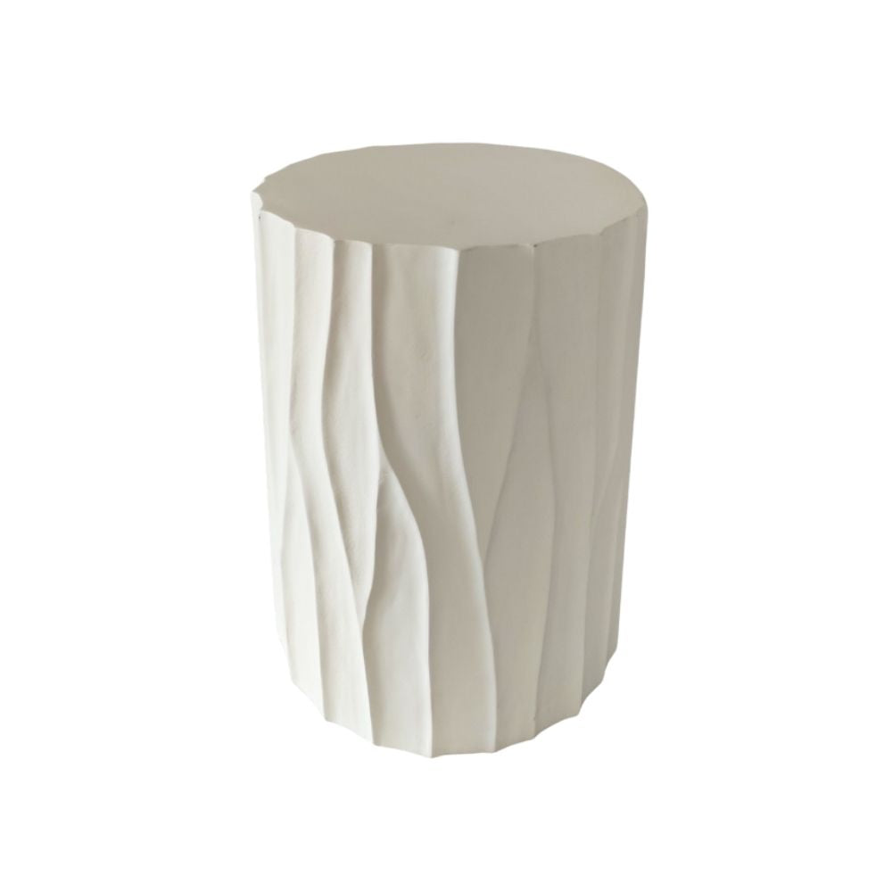 Indian Hub Unique Design White End Table