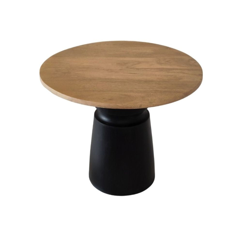 Indian Hub Natural & Black Finish Coffee Table