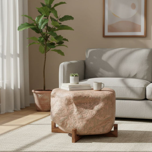 Indian Hub Paper Mache Coffee Table