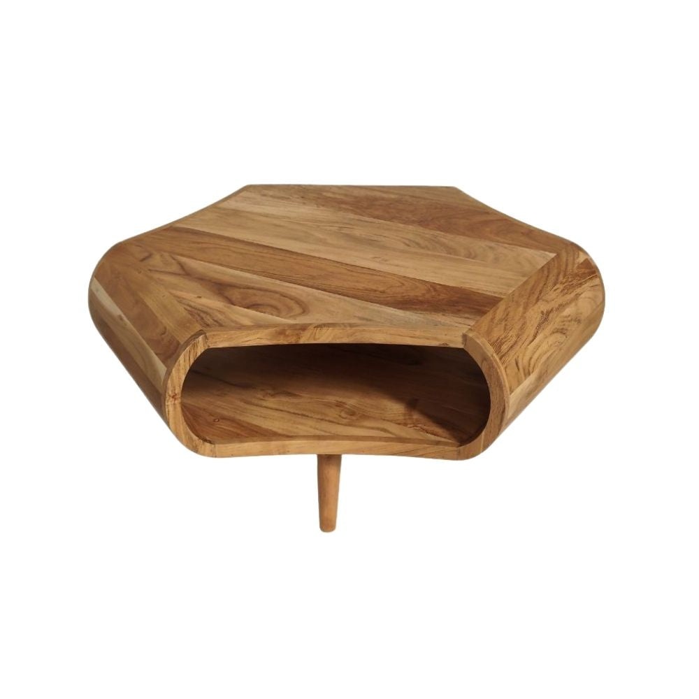 Indian Hub Natural Finish Coffee Table