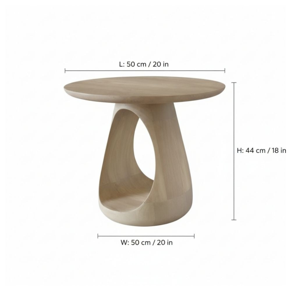 Indian Hub Whole End Table