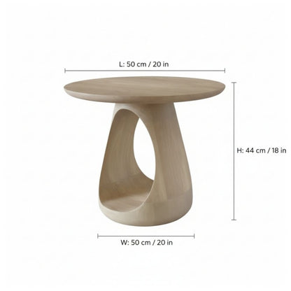 Indian Hub Whole End Table