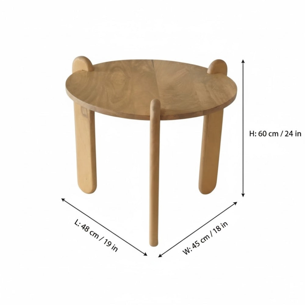 Indian Hub Solid Wood End Table