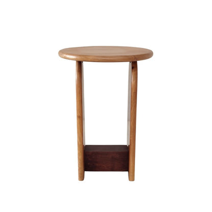 Indian Hub Natural Finish End Table