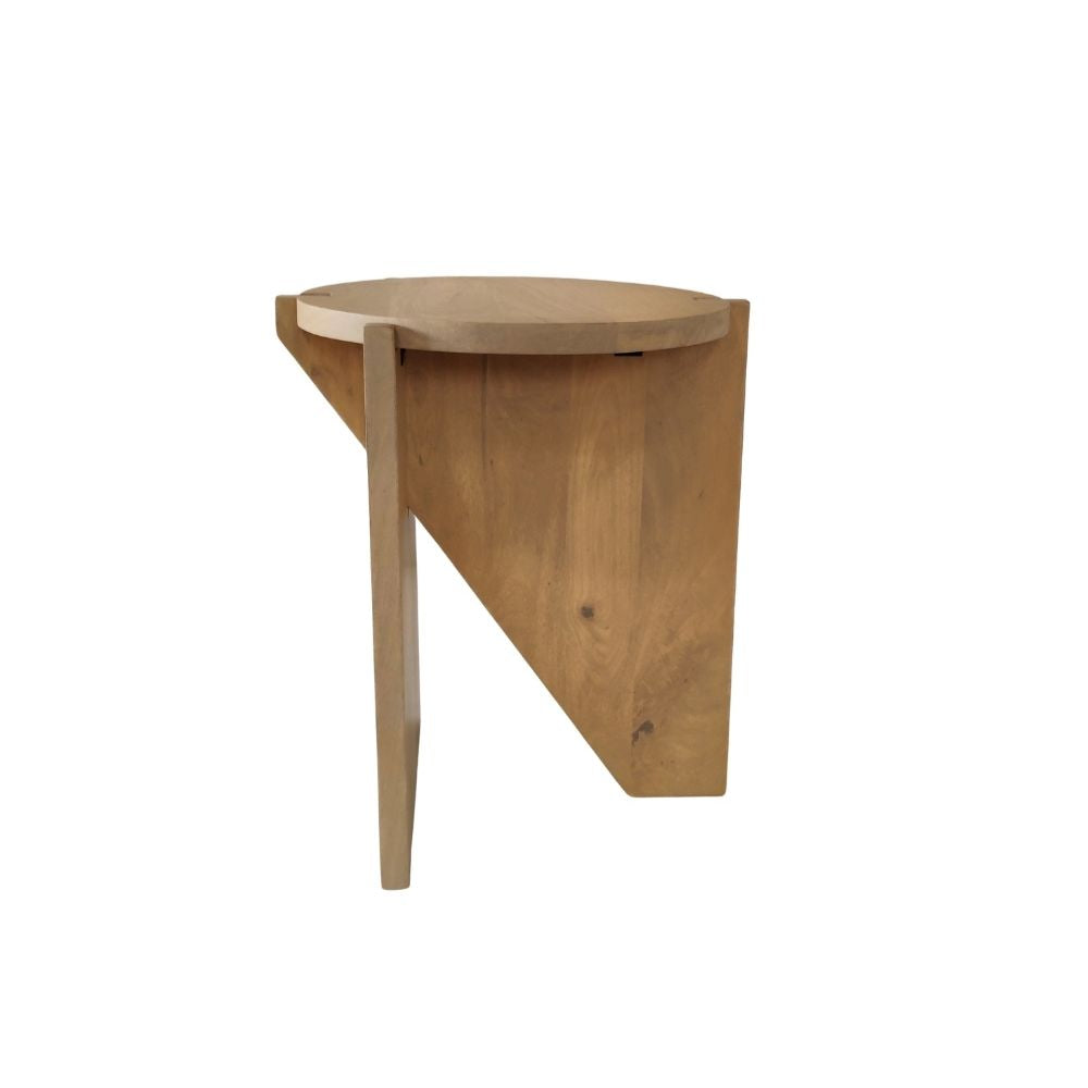 Indian Hub Solid Wood End Table