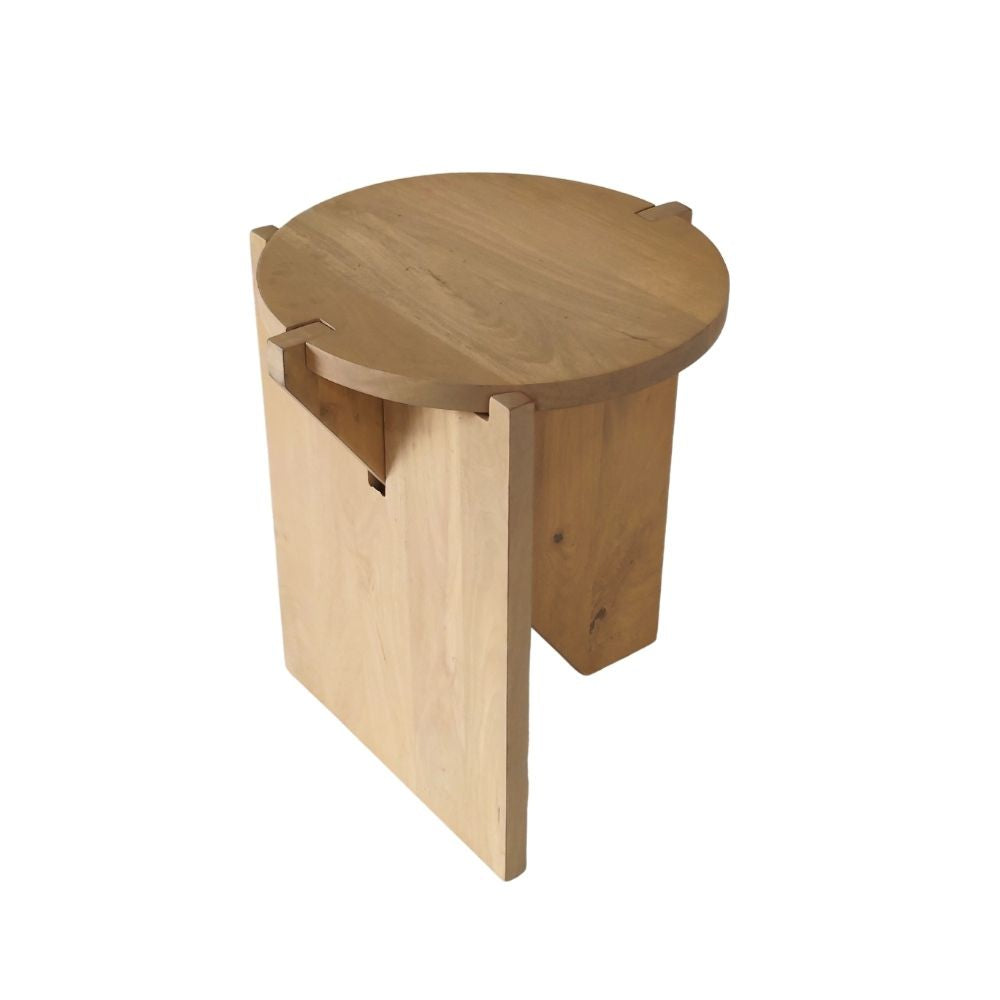 Indian Hub Solid Wood End Table