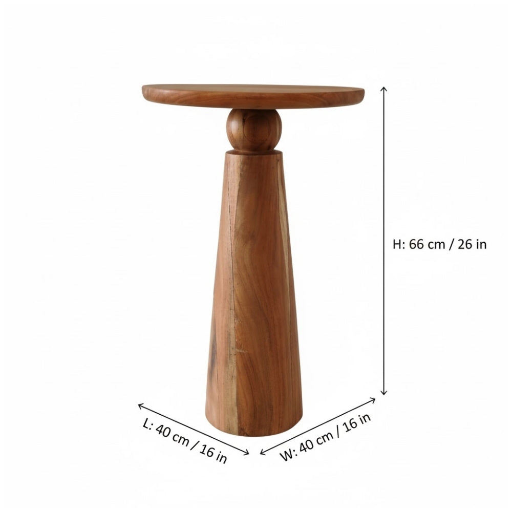 Indian Hub Solid Wood End Table