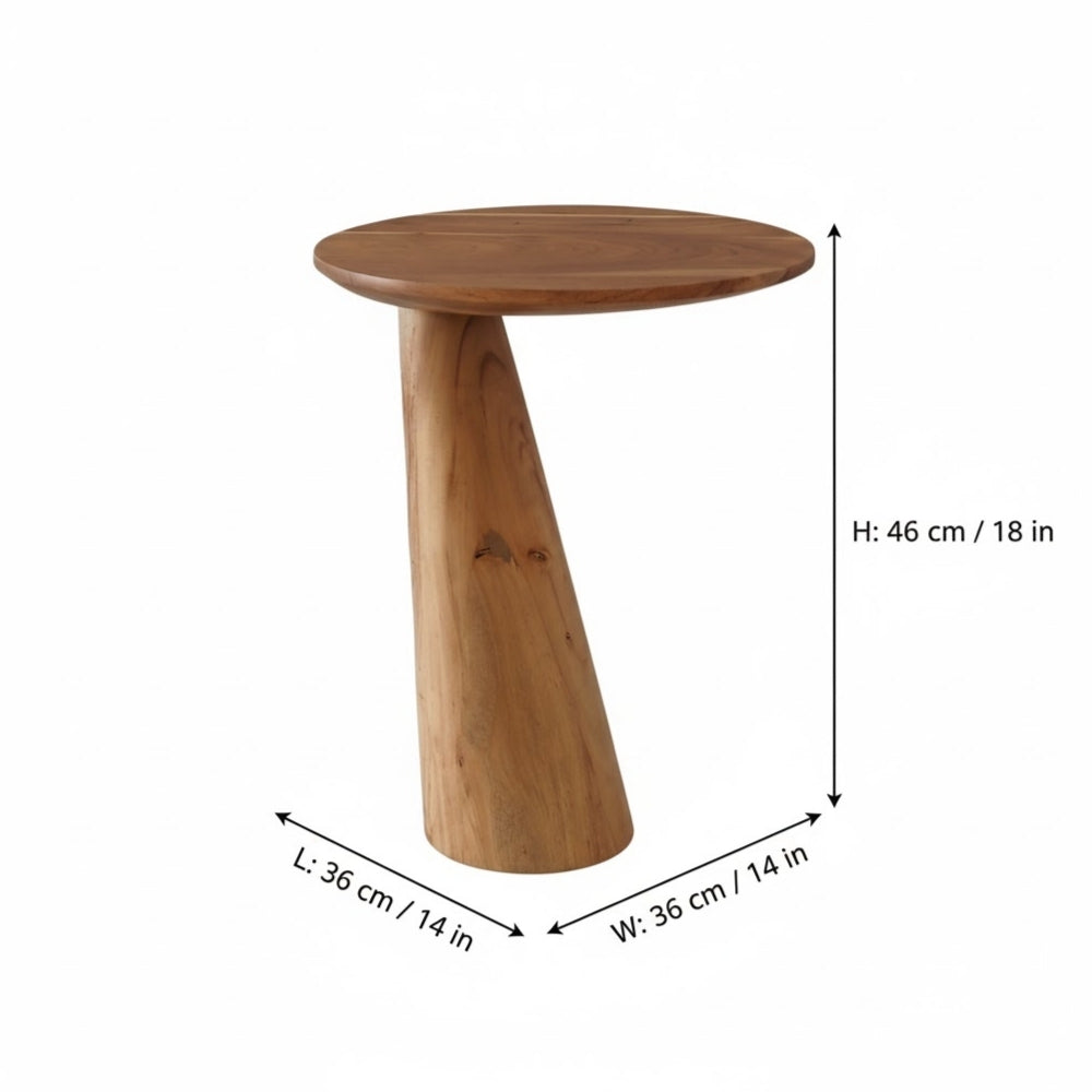 Indian Hub Solid Wood End Table