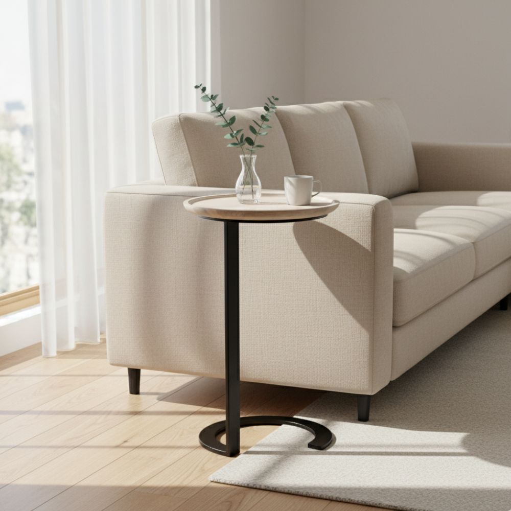 Indian Hub Thali Style End Table