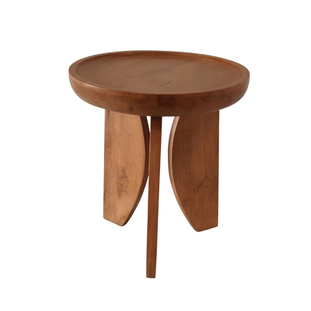 Indian Hub 3 Leg Style Large End Table