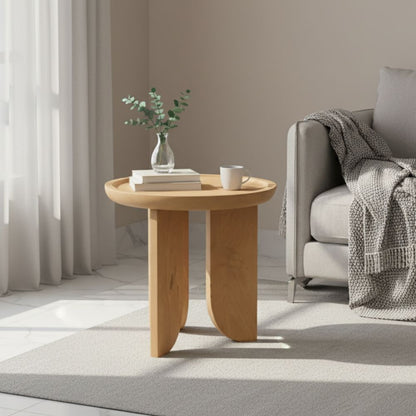 Indian Hub 3 Leg Style Small End Table