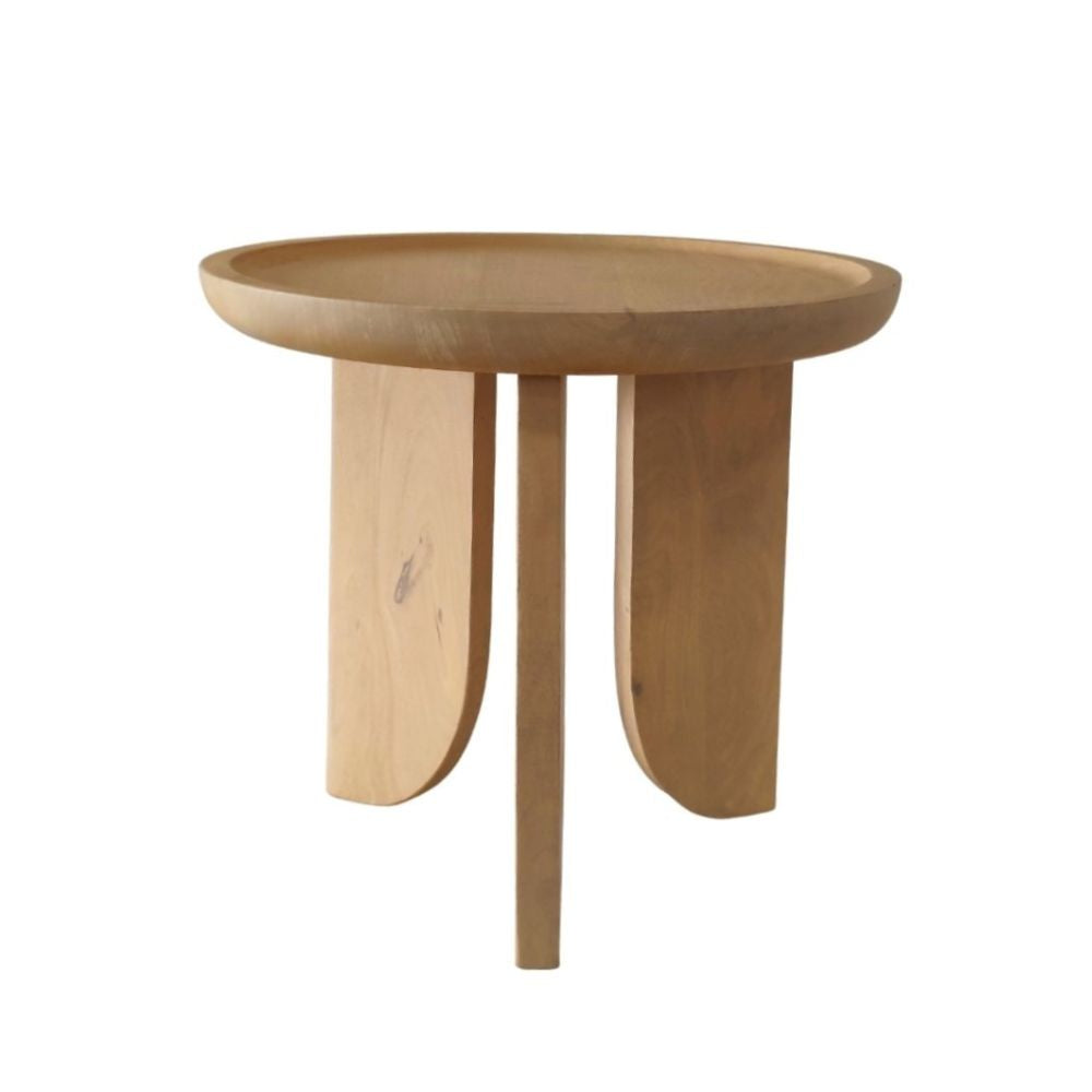 Indian Hub 3 Leg Style Small End Table