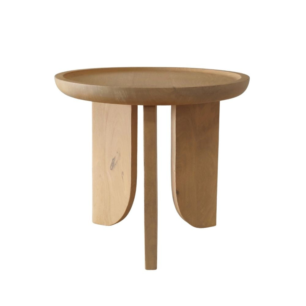 Indian Hub 3 Leg Style Small End Table