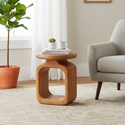 Indian Hub Whole Large End Table