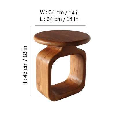 Indian Hub Whole Small End Table