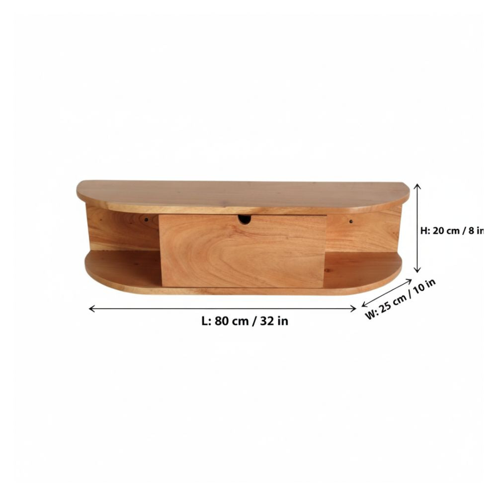 Indian Hub Solid Wood Wall Organizer
