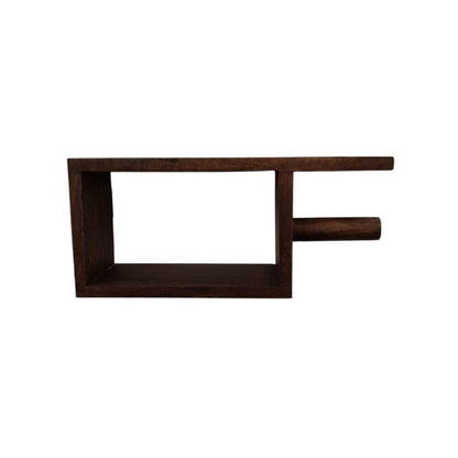 Indian Hub Solid Wood Wall Bath Paper Roll Hanger