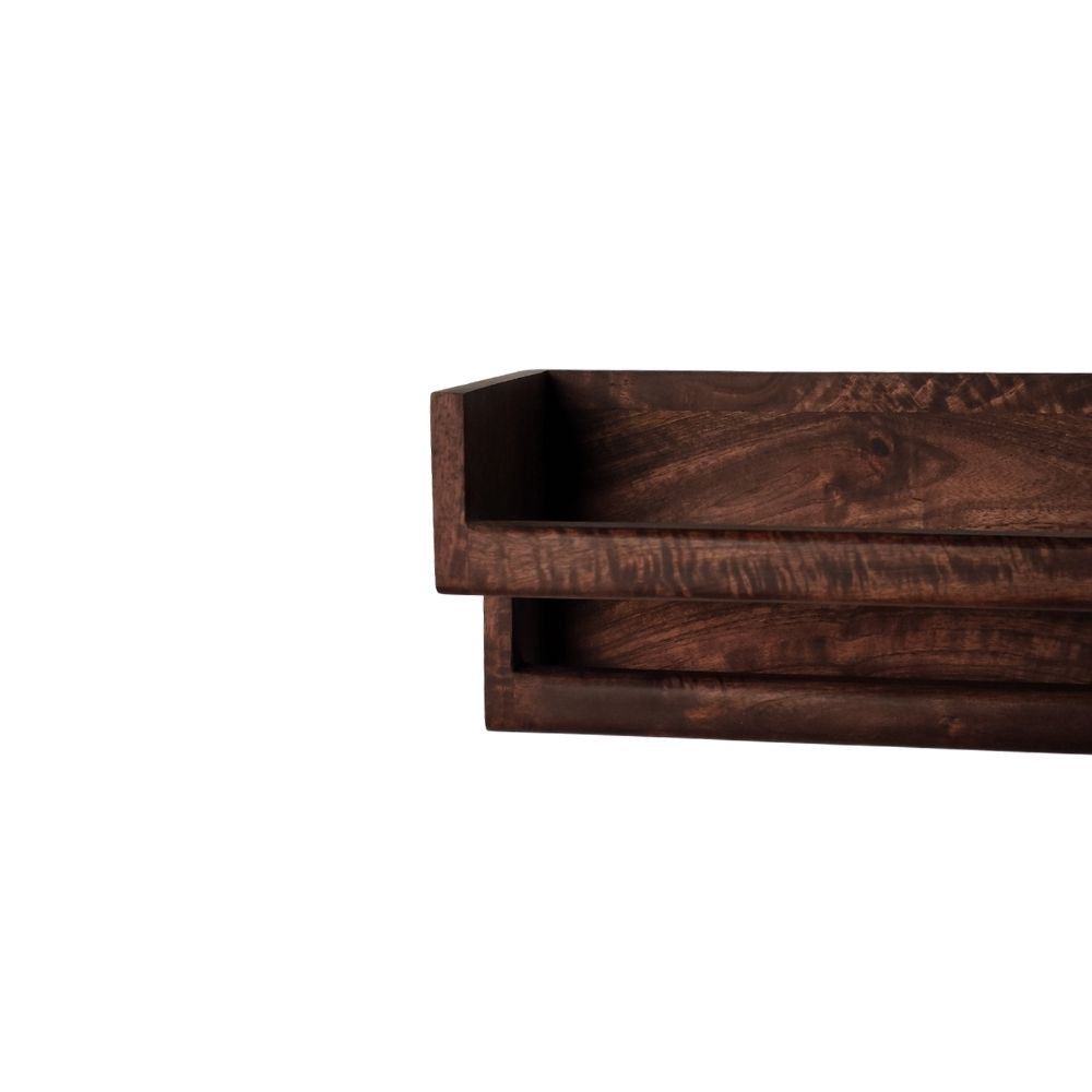 Indian Hub Solid Wood Wall Bath Tawel Hanger