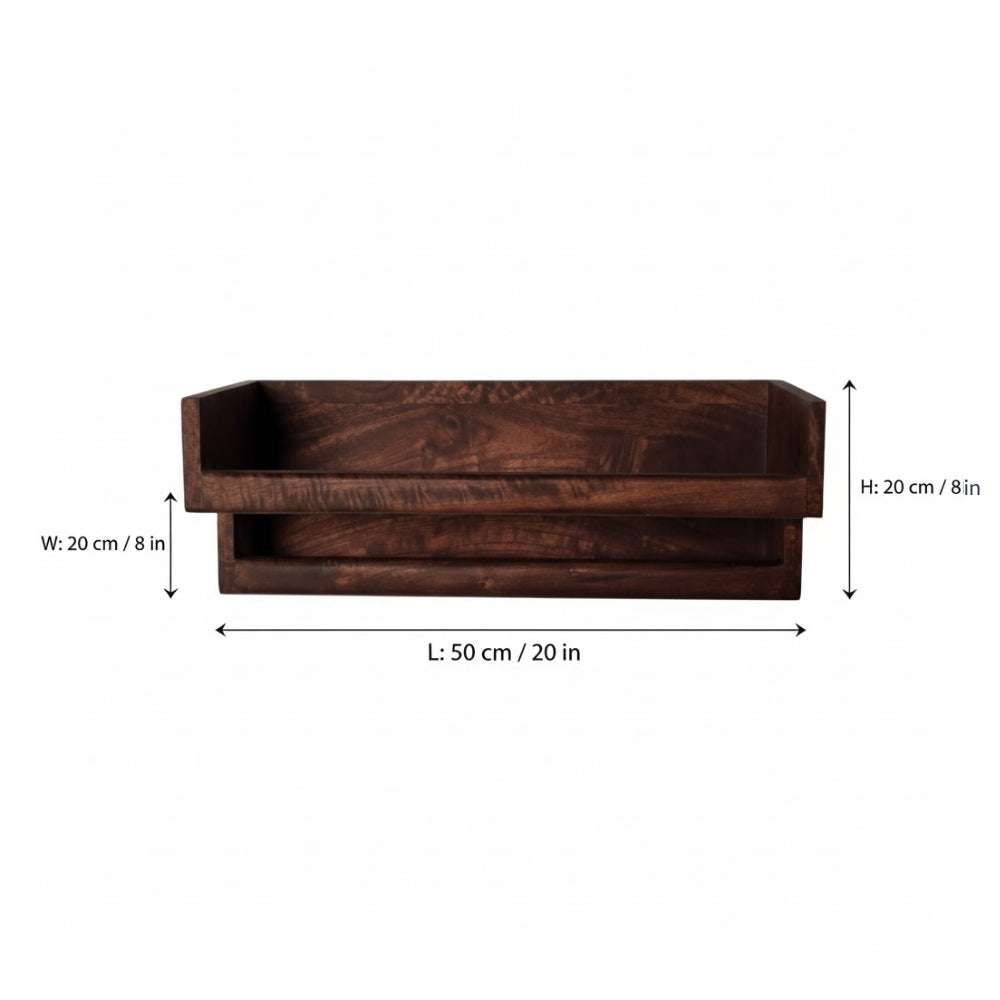 Indian Hub Solid Wood Wall Bath Tawel Hanger