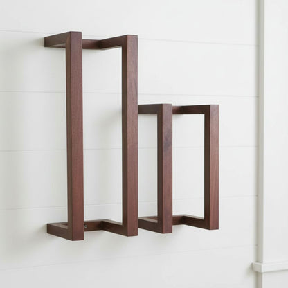 Indian Hub Nest of Set of 2 Wall Towel Rack