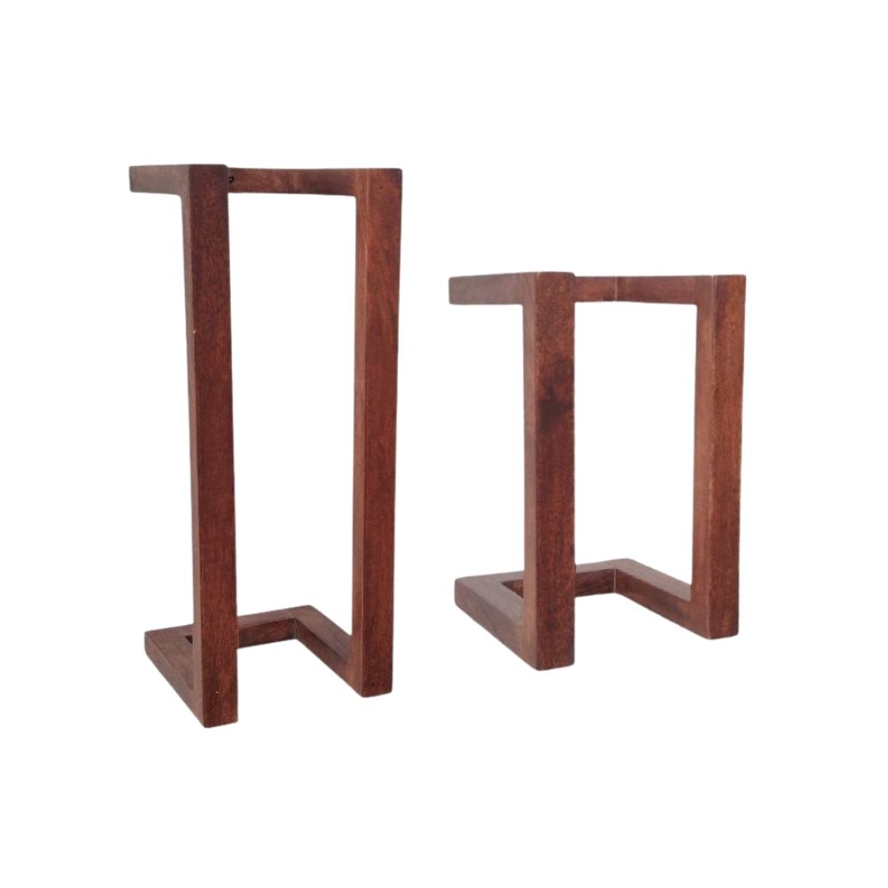 Indian Hub Nest of Set of 2 Wall Towel Rack