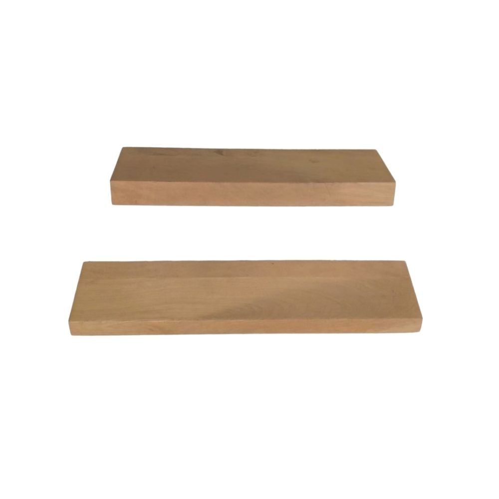 Indian Hub Solid Wood Nest of 2 Wall Shelf