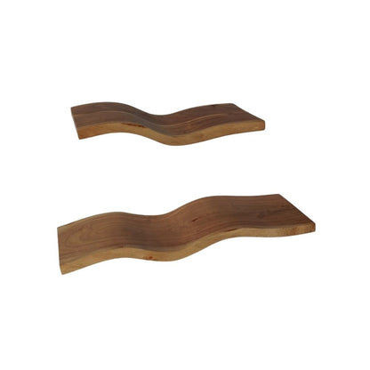 Indian Hub Solid Wood Nest of 2 Wall Shelf