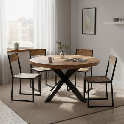 Surrey Round Dining Table With 4 Seater Chair