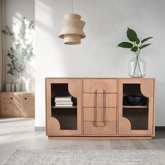 Contemporary Wooden Sideboard for Living Room