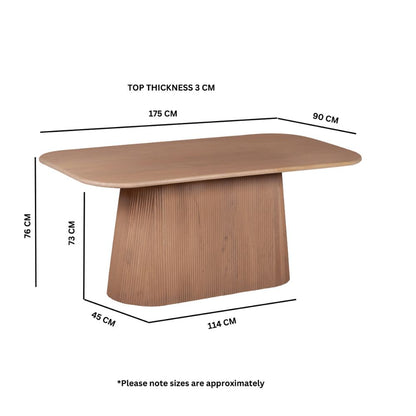 Designer Mango Wood Dining Table – Modern & Durable 6 Seater
