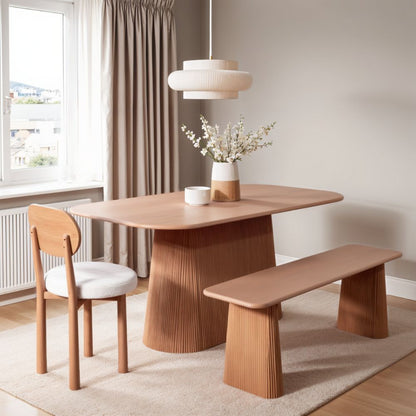 Designer Mango Wood Dining Table – Modern & Durable 6 Seater