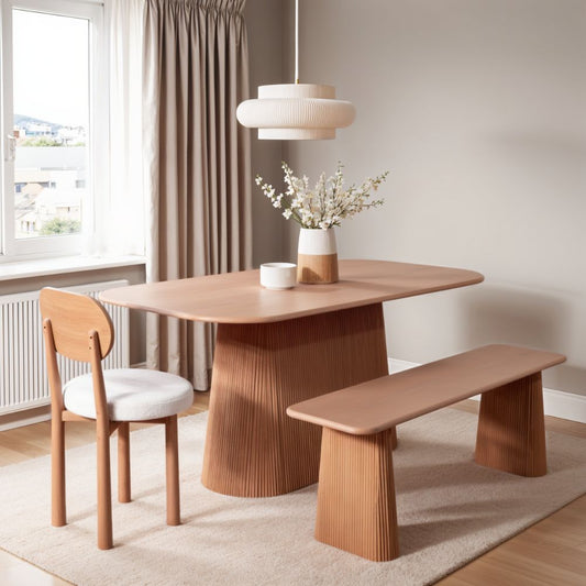 Designer Mango Wood Dining Table – Modern & Durable 6 Seater