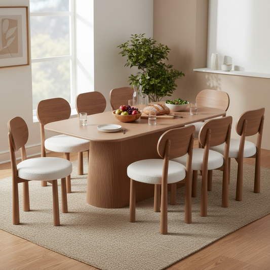 Designer Mango Wood Dining Table – Modern & Durable 8 Seater-Dining Table Set