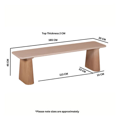 Designer Mango Wood Dining Bench – Modern & Durable