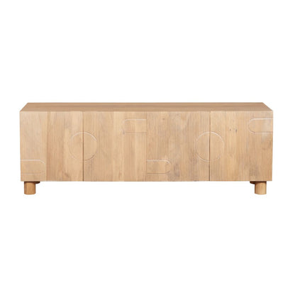 Austin Solid Wood Large Low Board Tv Cabinet