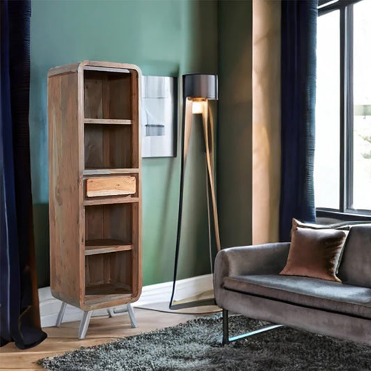 Jodhpur Jewel Narrow Bookcase & 1 Drawer