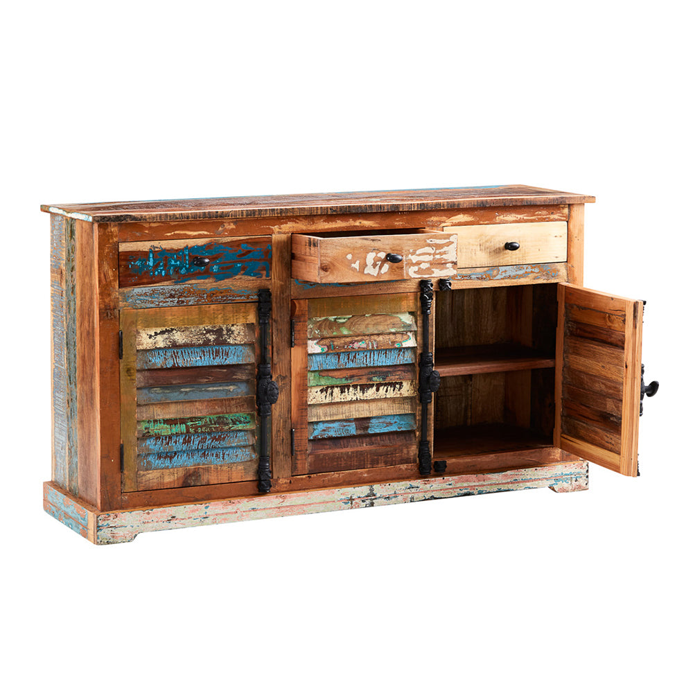 Reclaimed Style Large Sideboard 3 Drawer & 3 Door