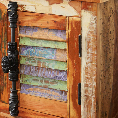 Reclaimed Style Large Tv Media Credenza 2 Drawer & 2 Door